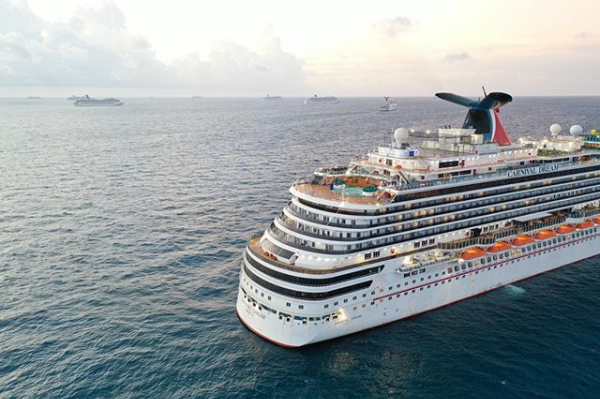 Поэтапный план выхода в море Carnival Cruise Line 