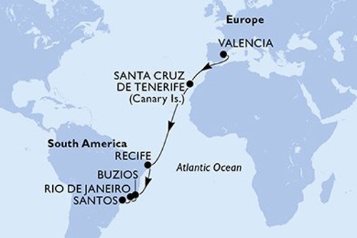 Cruise itinerary