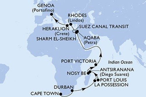 Cruise itinerary