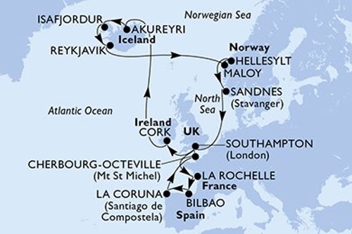 Cruise itinerary