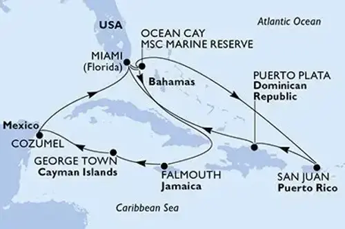 Маршрут круиза