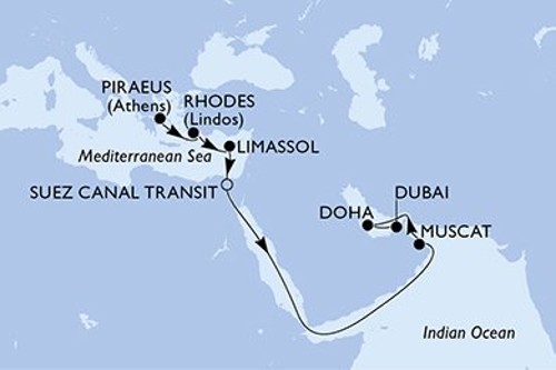 Cruise itinerary