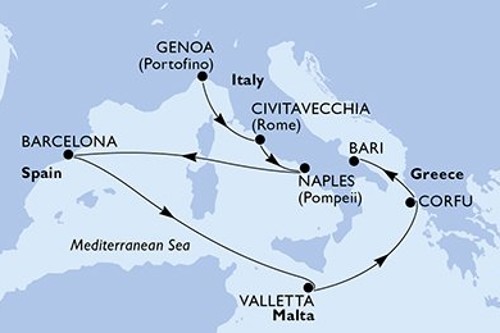 Маршрут круиза