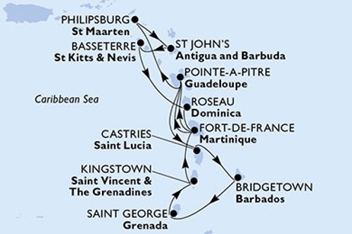 Маршрут круиза