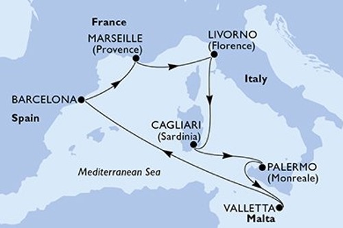 Маршрут круиза