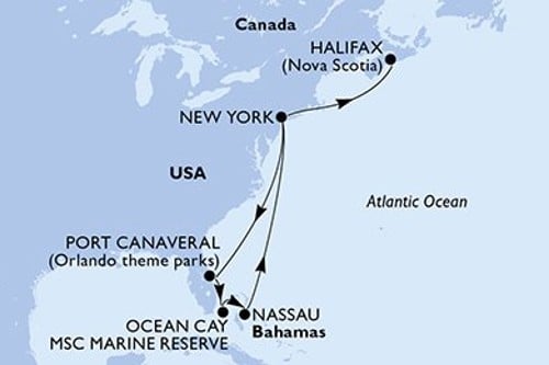 Маршрут круиза