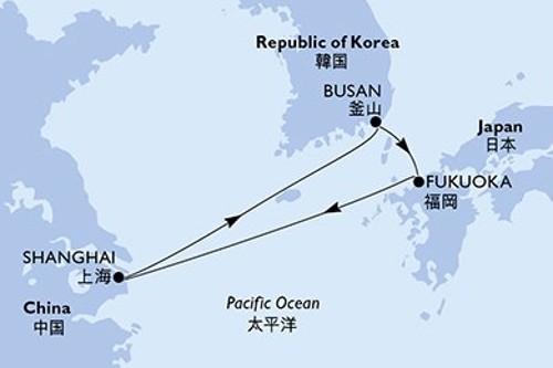 Маршрут круиза