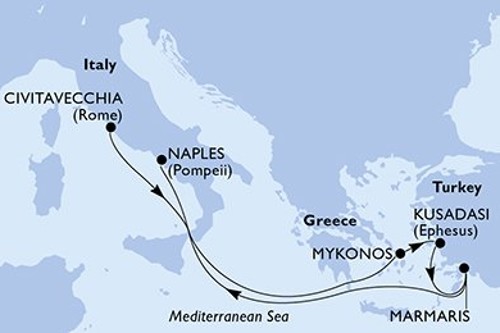 Маршрут круиза