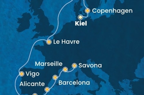 Маршрут круиза