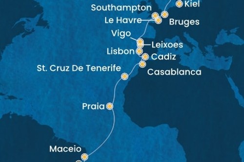 Маршрут круиза