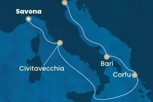 Маршрут круиза