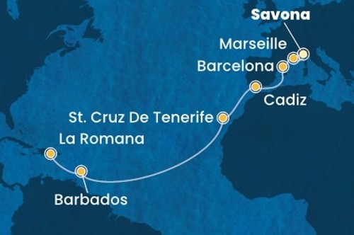 Маршрут круиза