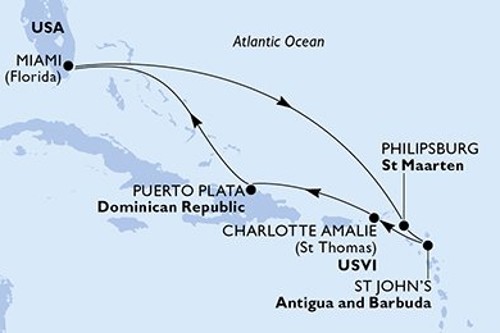 Маршрут круиза