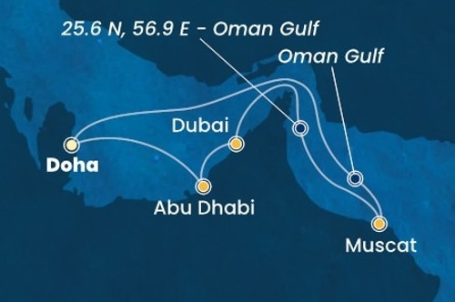 Маршрут круиза