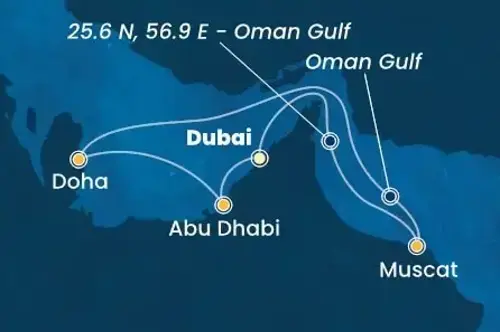 Маршрут круиза