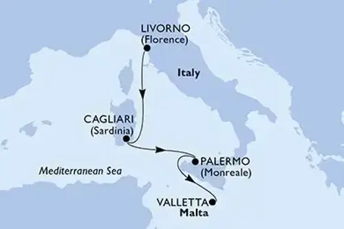 Маршрут круиза