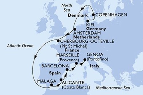 Маршрут круиза