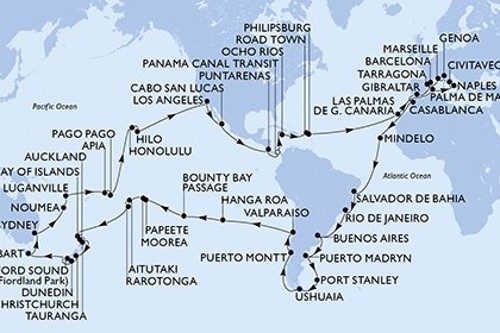 Маршрут круиза