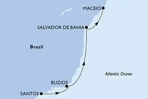 Маршрут круиза