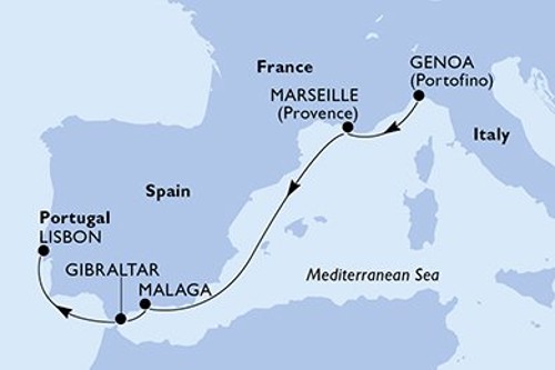 Маршрут круиза