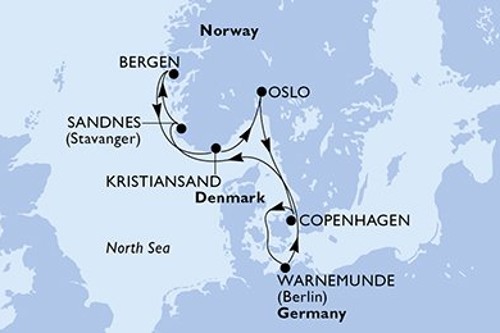 Маршрут круиза