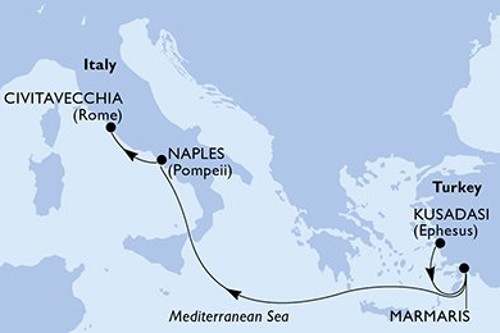 Маршрут круиза