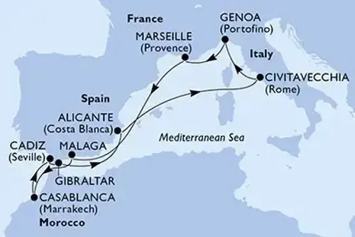 Маршрут круїзу