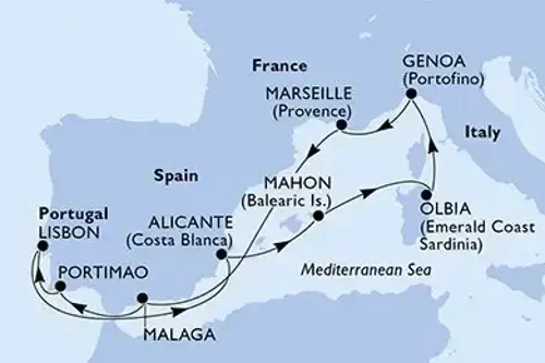 Маршрут круїзу