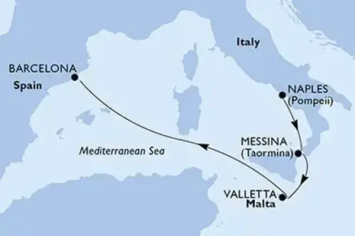 Cruise itinerary