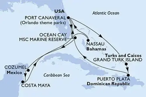Cruise itinerary