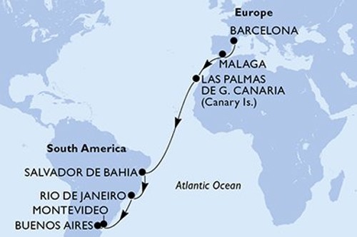 Маршрут круиза