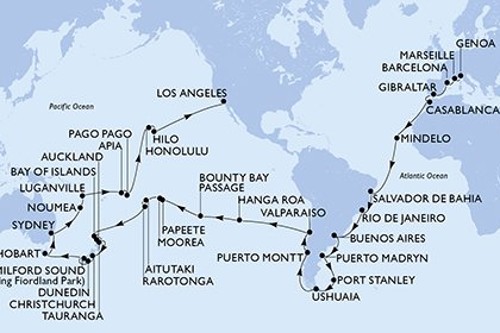 Маршрут круиза