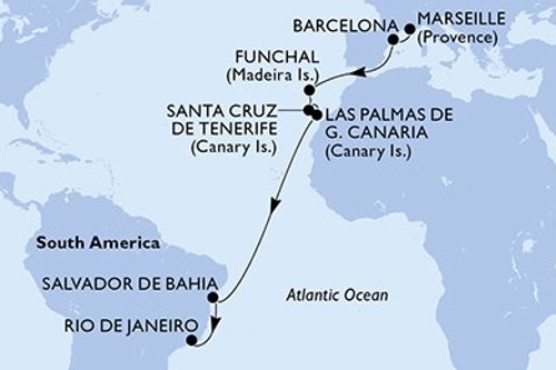 Маршрут круиза