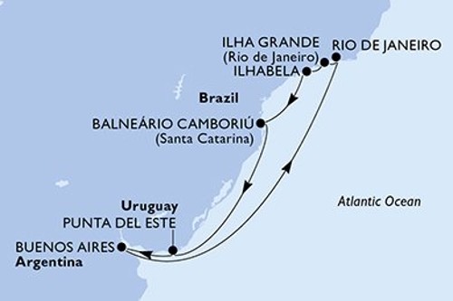 Маршрут круиза