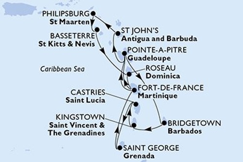 Маршрут круиза