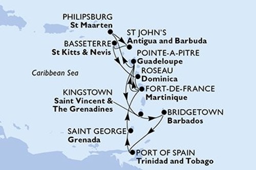 Маршрут круиза