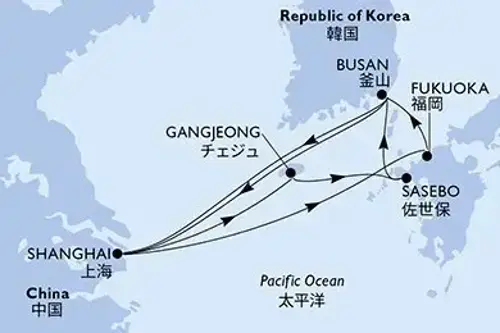 Маршрут круиза