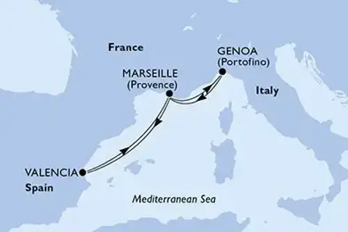 Маршрут круиза