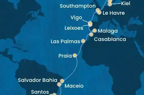 Маршрут круиза