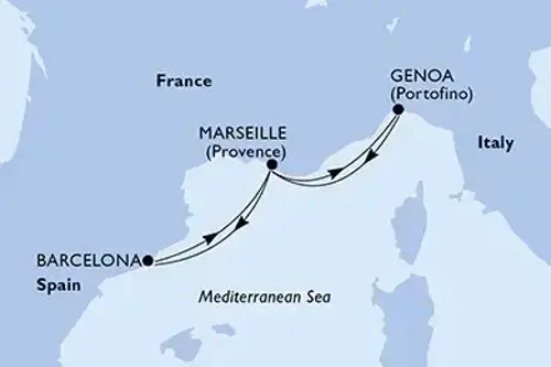 Маршрут круиза