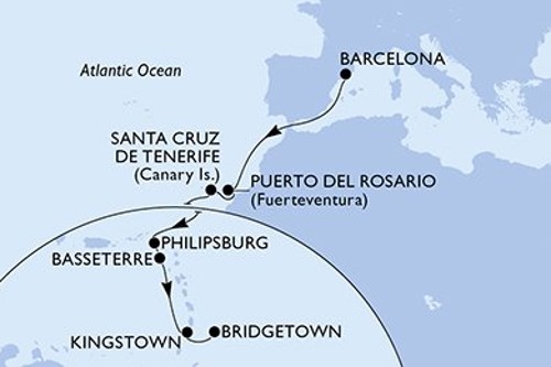 Cruise itinerary
