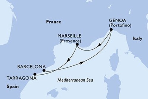 Маршрут круиза