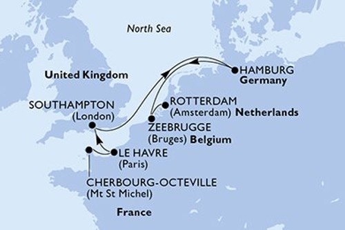 Маршрут круиза