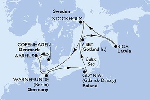 Маршрут круиза