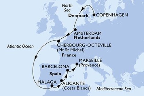Cruise itinerary