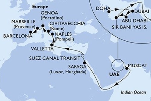 Маршрут круїзу
