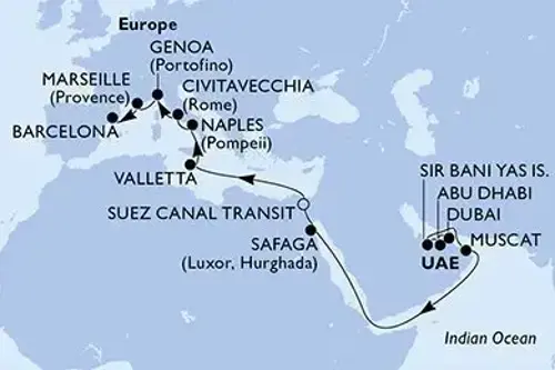 Маршрут круїзу