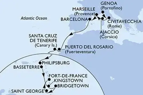 Cruise itinerary