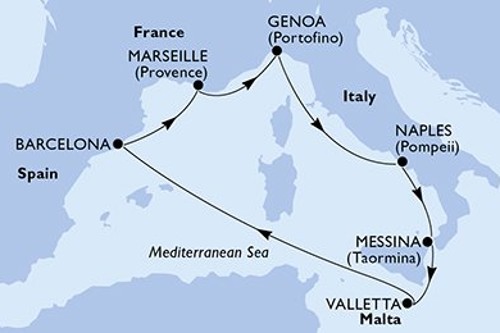 Маршрут круиза