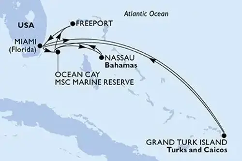 Cruise itinerary